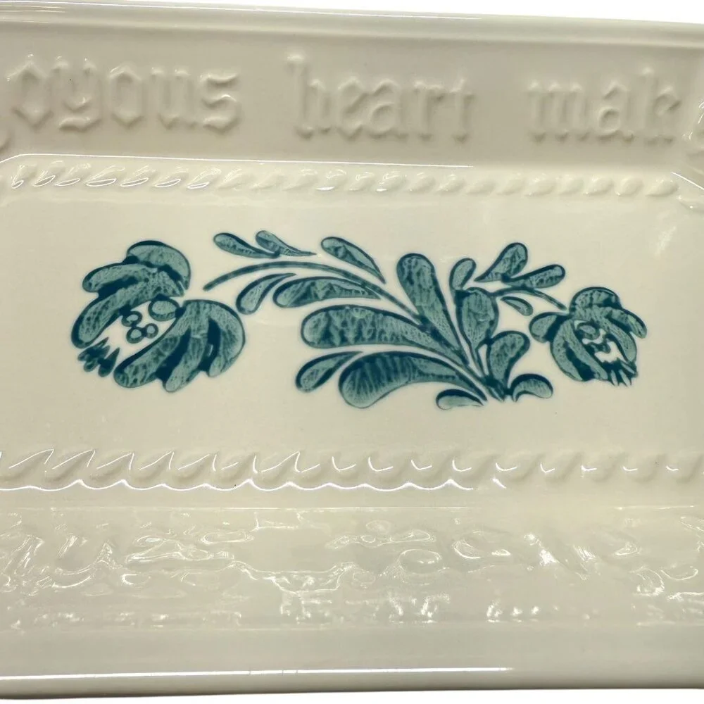 Pfaltzgraff USA Green Yorktowne Serving Tray 12.5 x 6.75